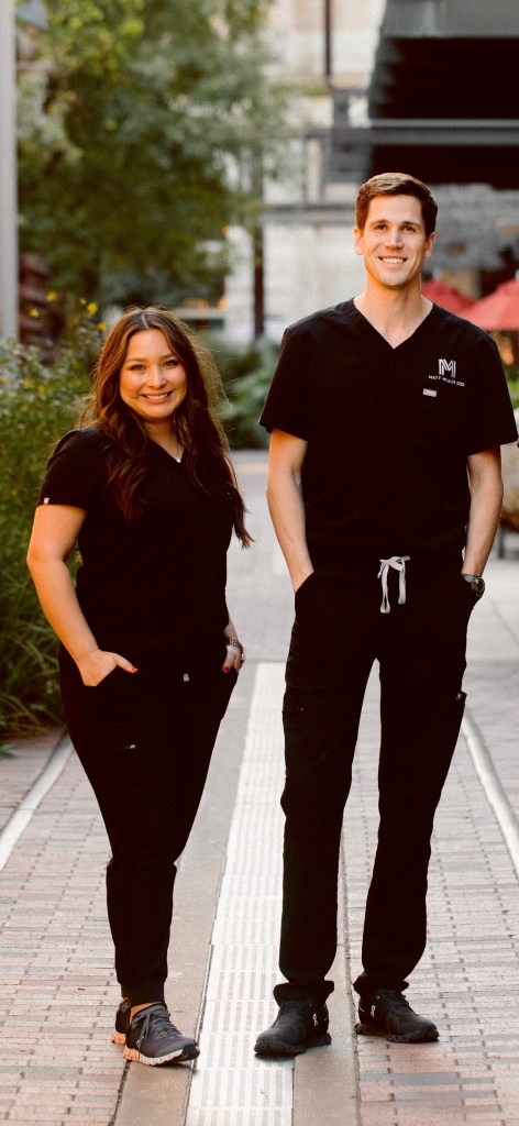 Dr. Matt Miller with surgical assistant Desiree Lopez, RDA